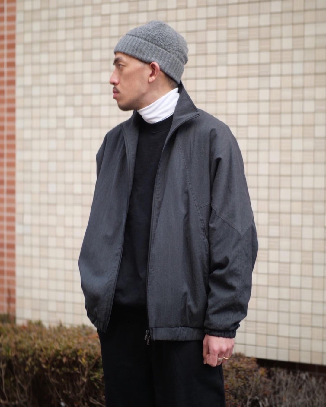 blurhms Wool Rayon Silk Track Jackett | Belluria のセレクト blurhms Wool Rayon Silk Track Jackett | Belluria のセレクト