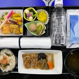 画像 ANA福岡からのプレミアムエコノミー機内食夕飯は超豪華‼️ の記事より 1つ目
