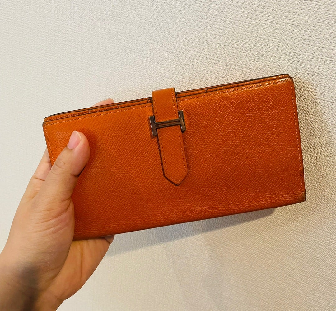 【体験談】エルメス長財布を初めてお磨きに出してみた。革製品