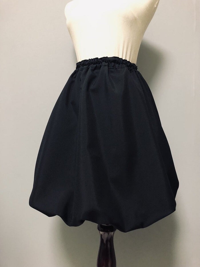 ブラックバルーンスカート・ミニ50cm | HK バルーンスカート