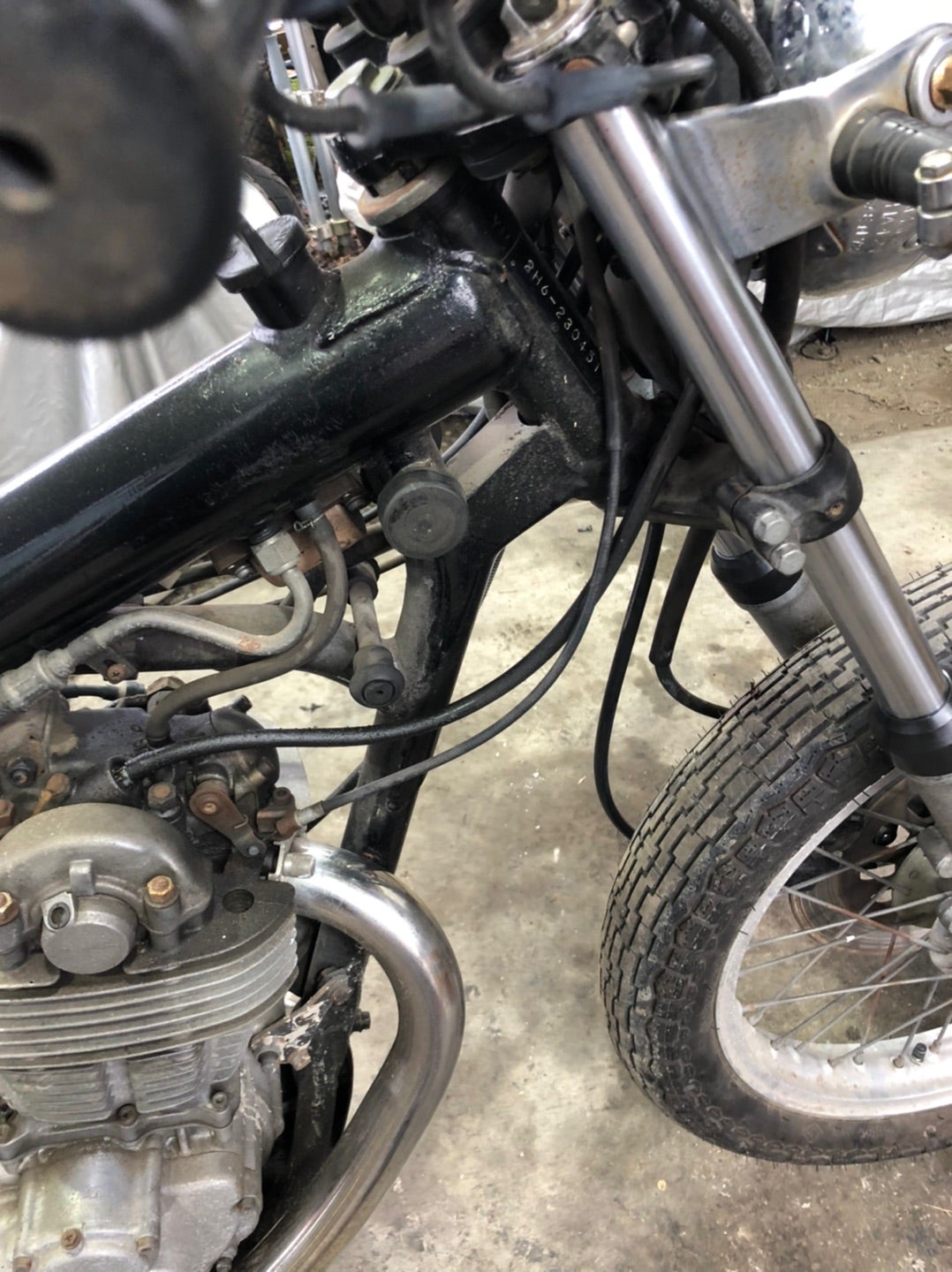 2h6 sr400の社外インナーチューブ | イヴガレージの整備記録 2h6 sr400の社外インナーチューブ | イヴガレージの整備記録
