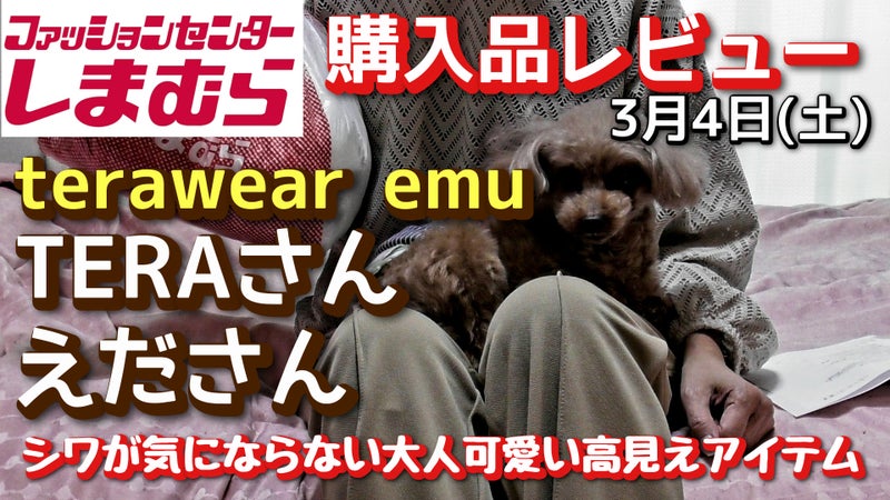 【しまむら購入品】 TERAさん tera wear emu えださん 購入品紹介 3/5（土） | chi chan room（可愛い物と