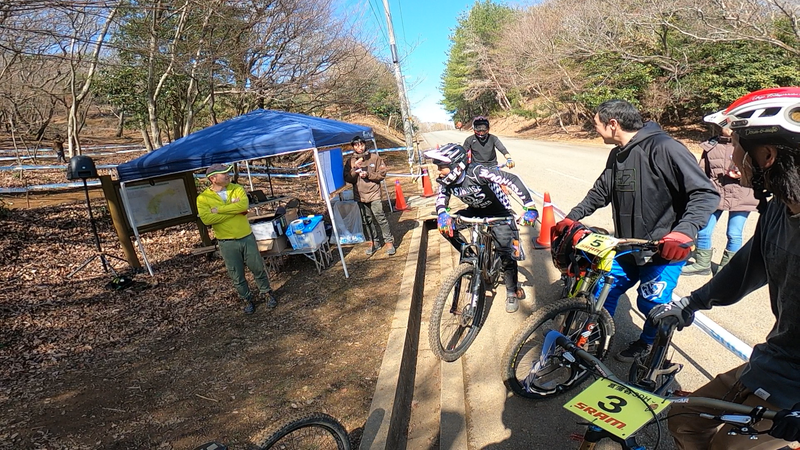 菖蒲谷森林公園のマウンテンバイクレース