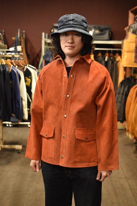 リアルマッコイズ 8HU LEATHER WELDER JACKET BRICK RED | barnstormer