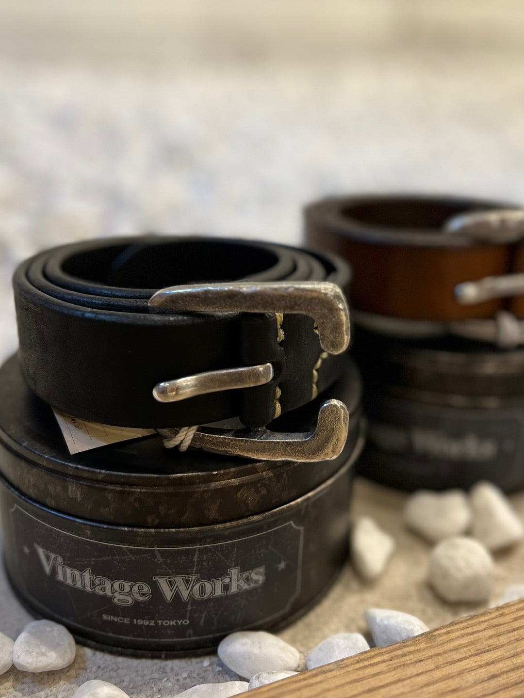 Vintage Works Leather Belt 7Hole Garrison Belt【DH5536】