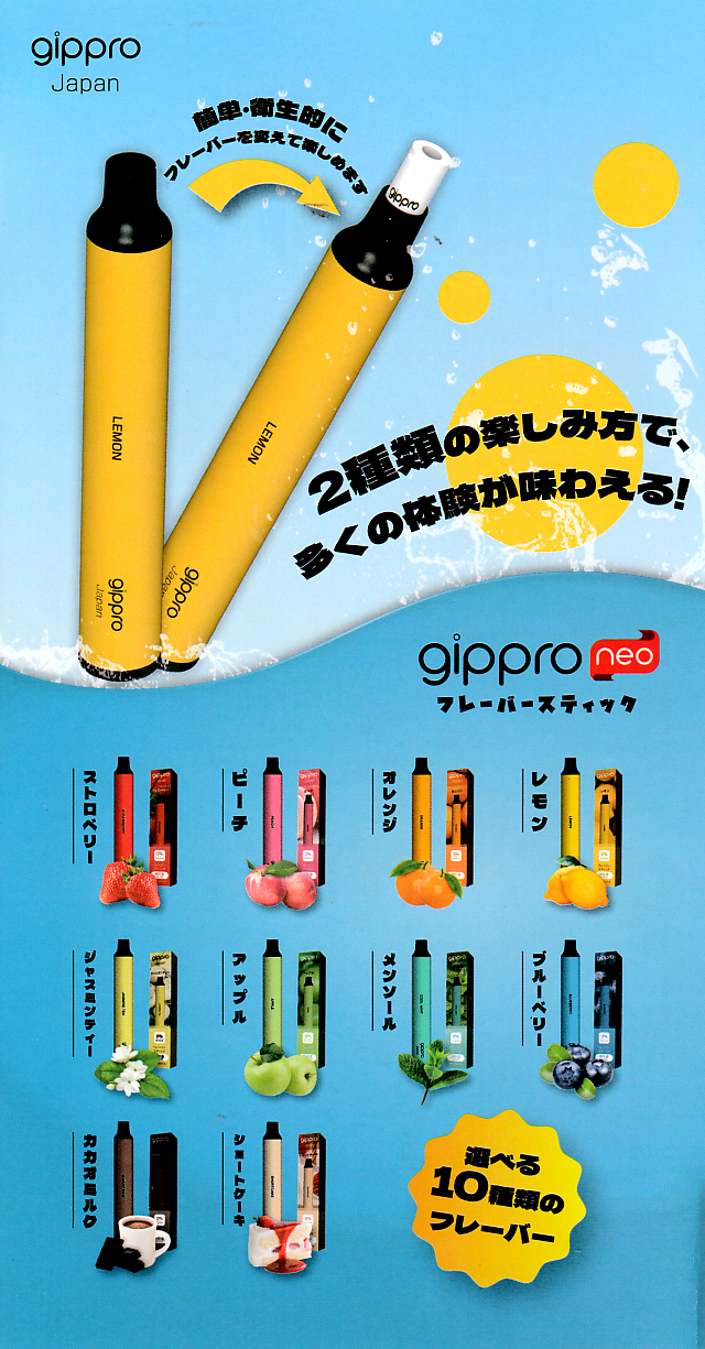 電子タバコ gippro フレーバースティック10種類 Cセット