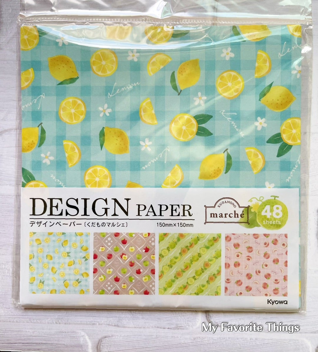 協和紙工】デザインペーパー くだものマルシェ | My favorite things