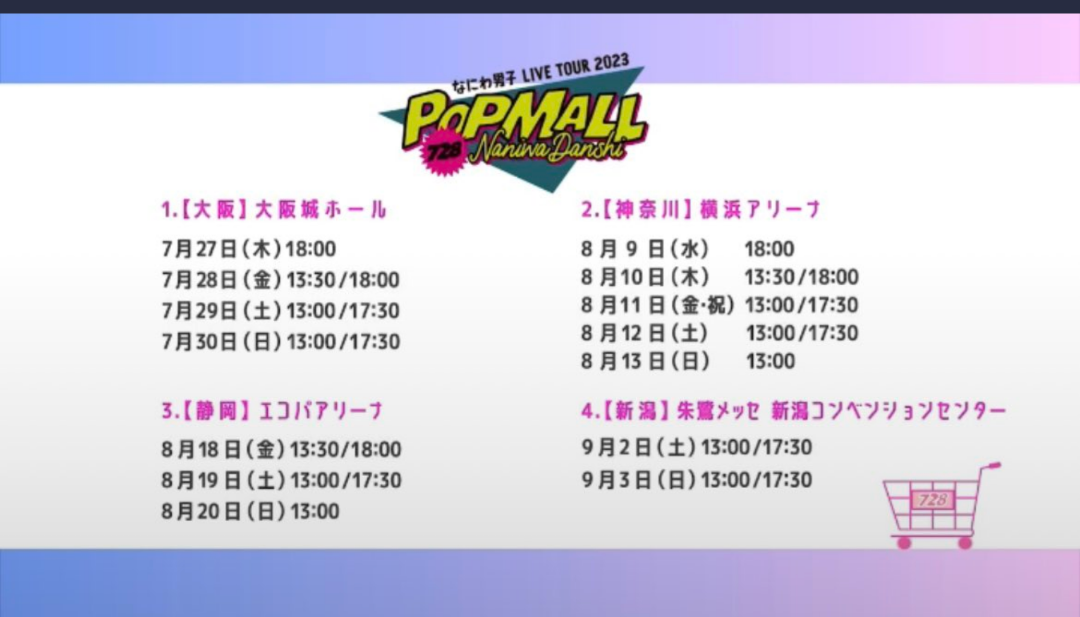 なにわ男子 LIVE TOUR 2023 'POPMALL' とコンサート申込みの裏技