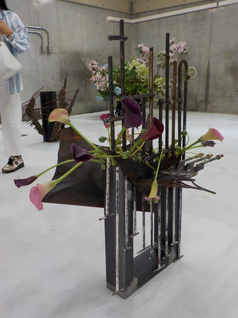 鉄花器工房お披露目いけばな展 | greenjadeのブログ 鉄花器工房お披露目いけばな展 | greenjadeのブログ