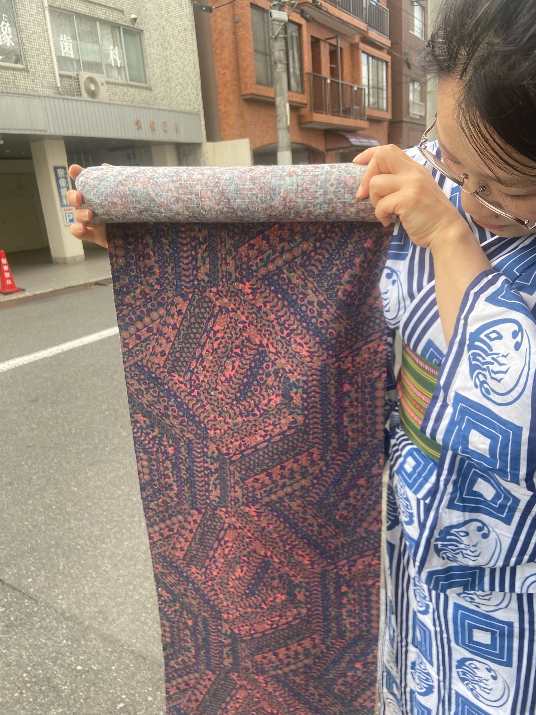 安い初売 小千谷縮 白地に花と風景 レディース | sarkaritel.com