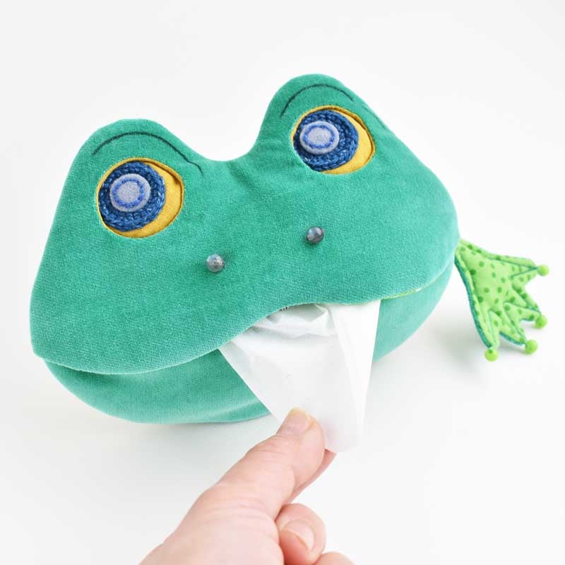 ケロケロ☆おくちパックリ☆かえるファスナーポーチ☆できました～☆の記事画像