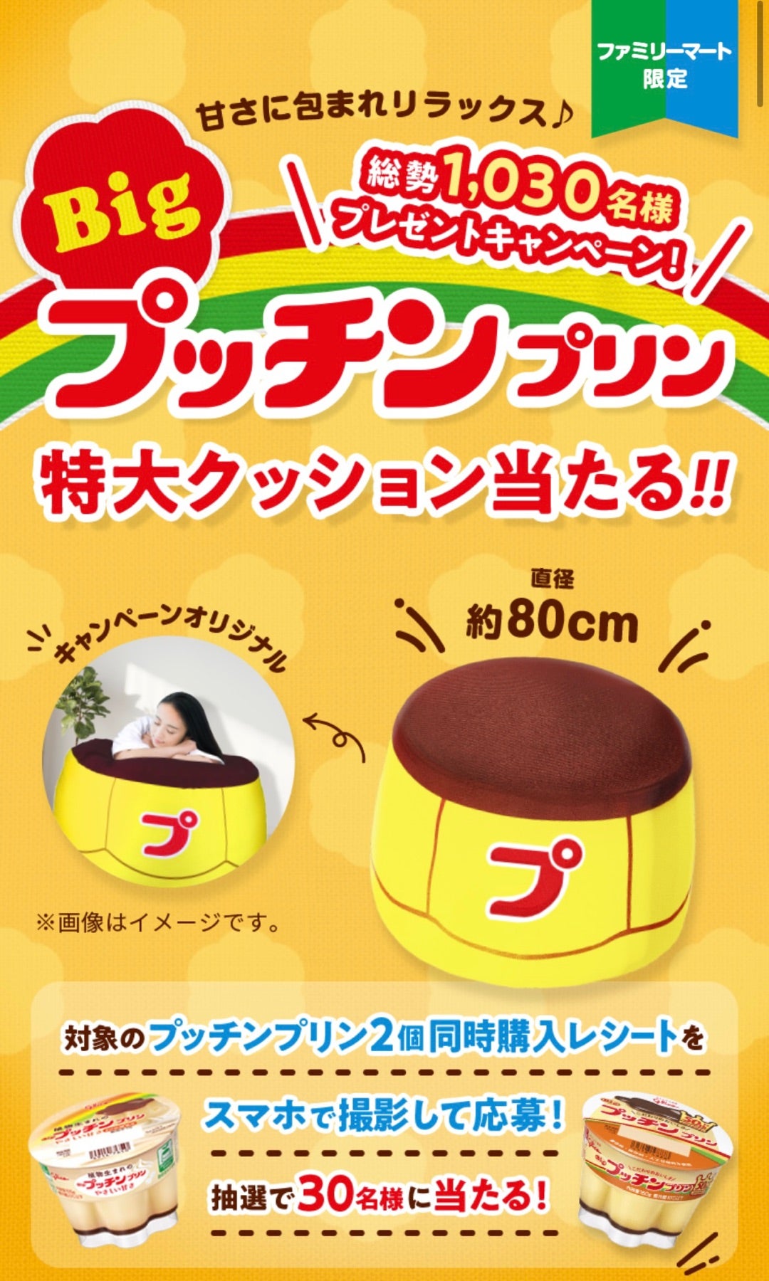 プッチンプリン Bigプッチンプリン クッション 非売品 激レア 希少 プッチンプリン Bigプッチンプリン クッション 非売品 激レア 希少