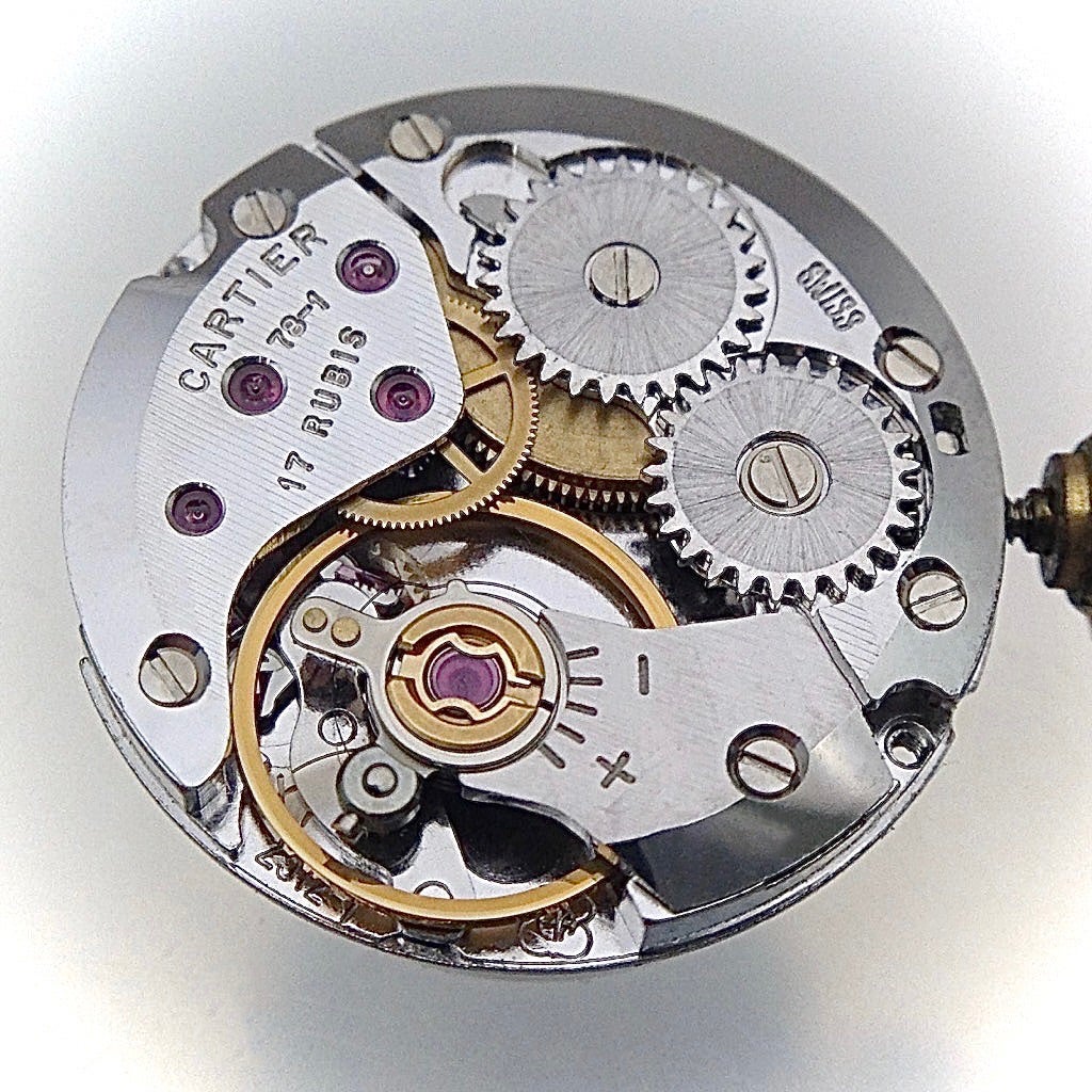 カルティエCartier腕時計Cal.076オートマチックムーブメント機械式スイス刻印