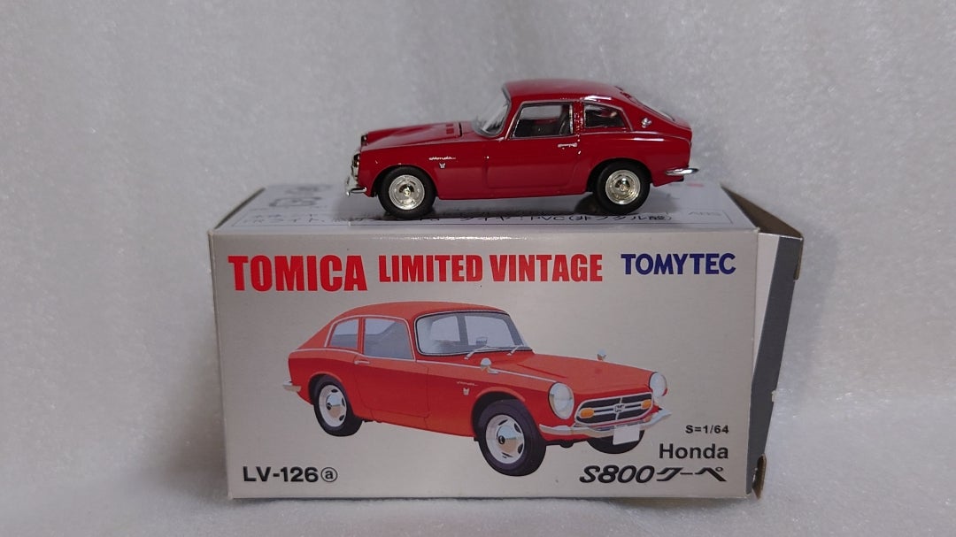 赤いボディカラーのミニカー TLV Honda S800クーペ | ドラっち△さんの