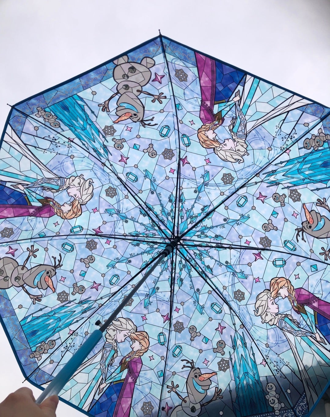 ステンドグラス風でとってもかわいい♡ディズニー ステンドグラス風傘