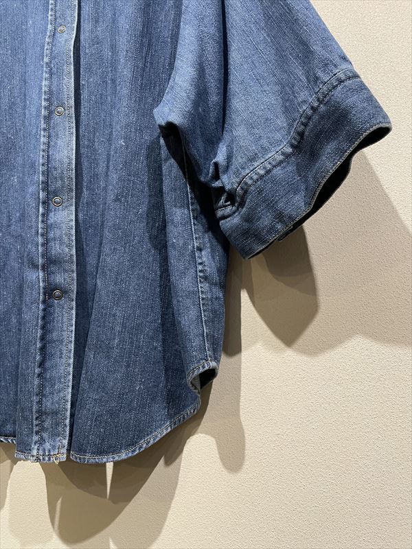 MuNich☆9ozテンセルコットンデニムハーフスリーブシャツ♪♪ | unfil9