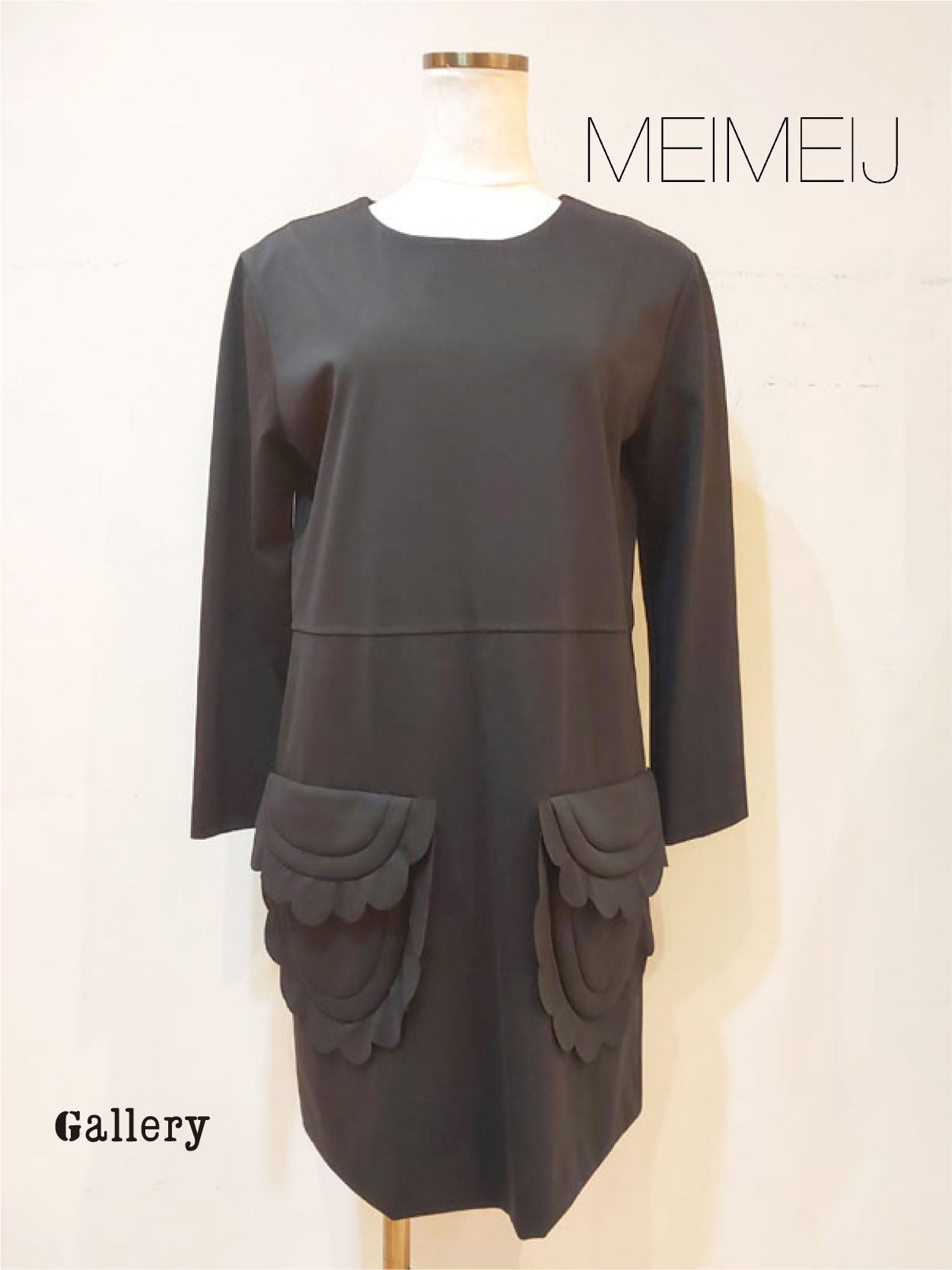 meimeij ブラック ドレス - シャツ/ブラウス(七分/長袖)
