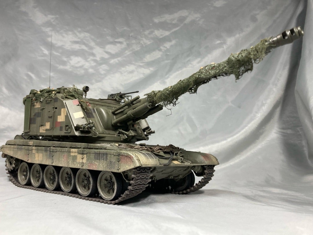 ホビーボス 1/35 AU-F1 155mm自走砲 T-72車体 完成 | hobby-hobby