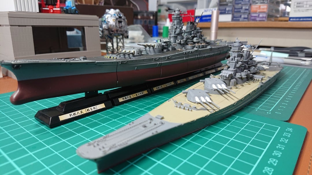 連斬模型「戦艦武蔵」その２ | くまモンガレージ