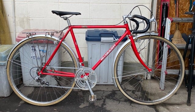 光風自転車 ケンコー WINKIEの700C化とイエロージャケットの完成(雨