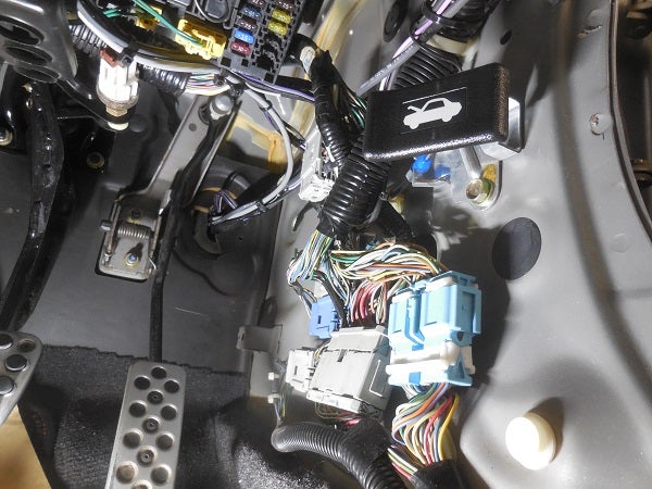 S2000ボディ補強39 ボンネットオープナーワイヤー交換 | ガレージ