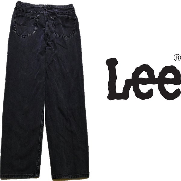 リーLeeブラックジーンズ古着屋カチカチ