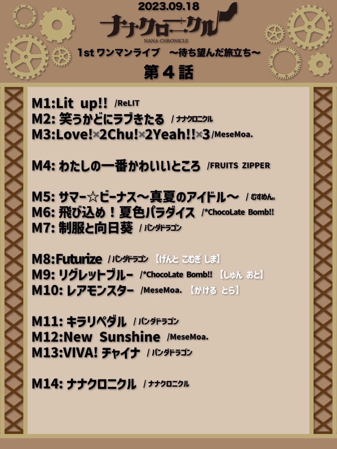 ゲントクロニクル19 | ナナクロニクル公式ブログ