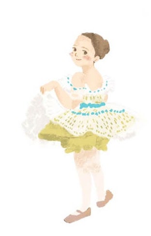 バレエの女の子イラスト