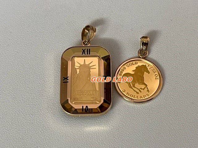 純金 K24 1g インゴット、ツバルホースコイン 1/25買取 札幌