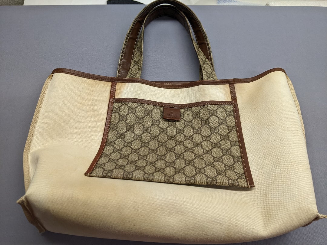 GUCCI トートバッグ カバンの中のシミ汚れ落とし | 福岡 和服の GUCCI トートバッグ カバンの中のシミ汚れ落とし | 福岡 和服の