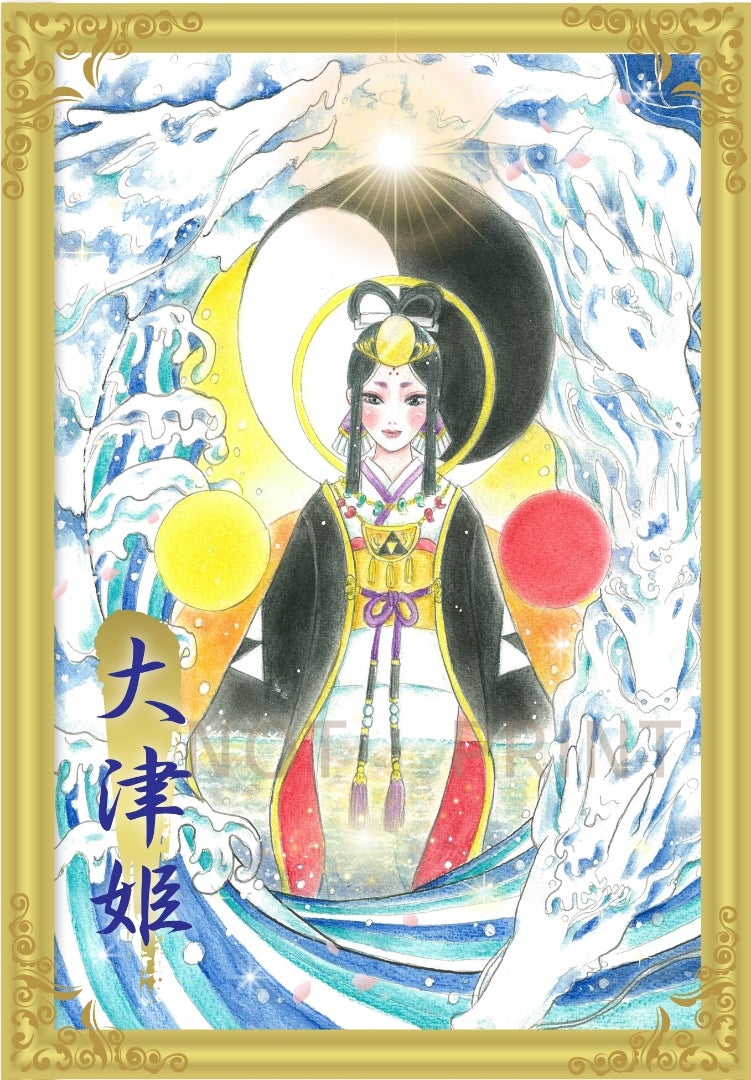 完売 11月の神様アート「大津姫」～おおつひめ～ | 神様と人をつなぐ