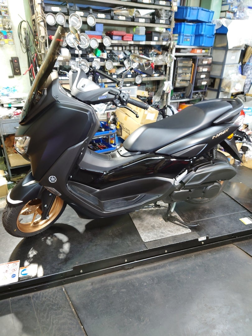 NMAX125 ヨシムラマフラーに交換で気分上々♪ | 本庄市のバイク屋 