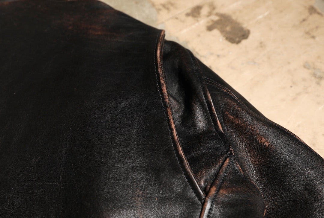JELADO Rebel Jacket Horse Hide Semi Aniline Finish Black【SG71428】