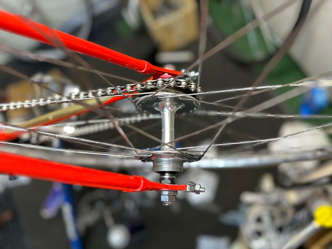 □ IRIBE NJS 競輪フレーム アリュウム・フロントブレーキ □ IRIBE NJS 競輪フレーム アリュウム・フロントブレーキ