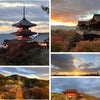 紅葉の季節の清水寺の画像
