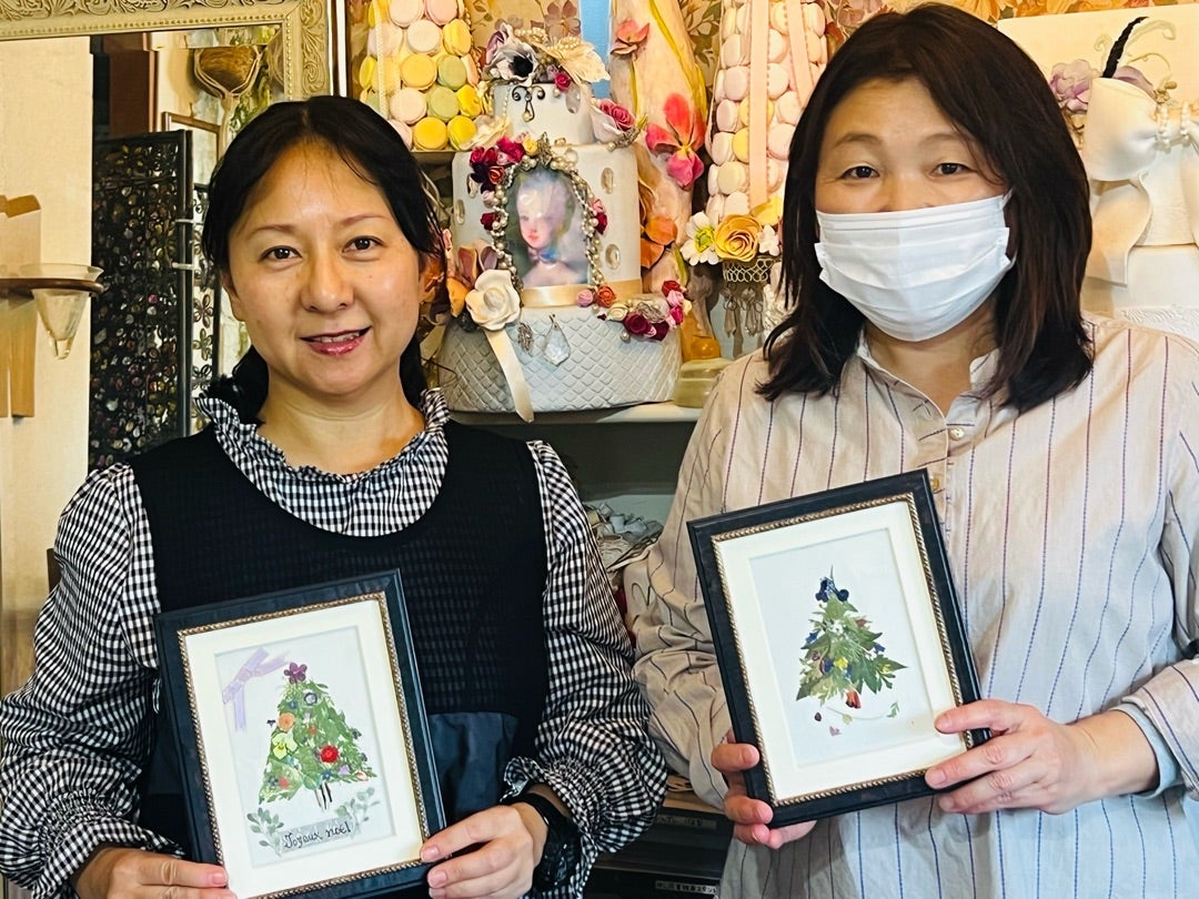 押し花のクリスマスツリーは作っている時から癒されます 押し花のクリスマスツリーは作っている時から癒されます