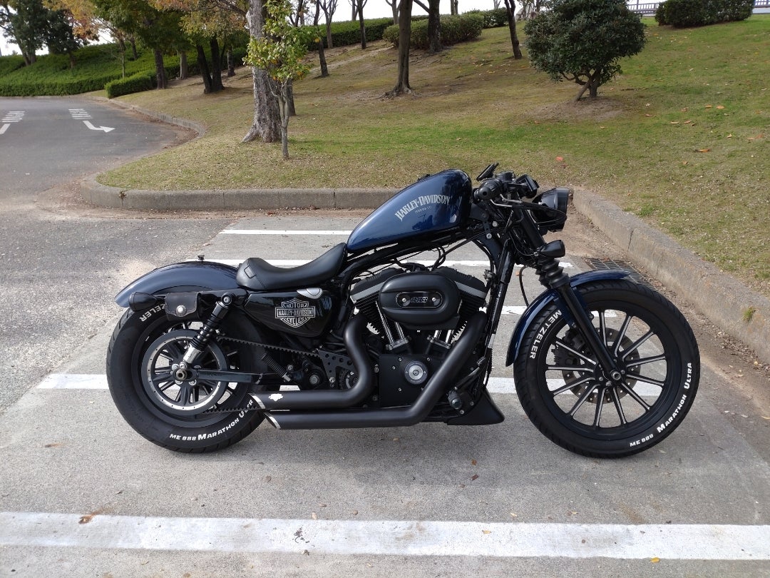 ハーレー XL883N リアサスペンション交換 DragSpecialities 10.5 ハーレー XL883N リアサスペンション交換 DragSpecialities 10.5
