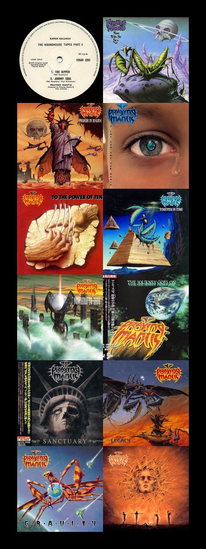 私の好きなPRAYING MANTIS 曲ランキングの記事画像