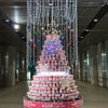 東京メトロの「ウィッシュスタンプラリーと国際フォーラムのクリスマスツリーの画像