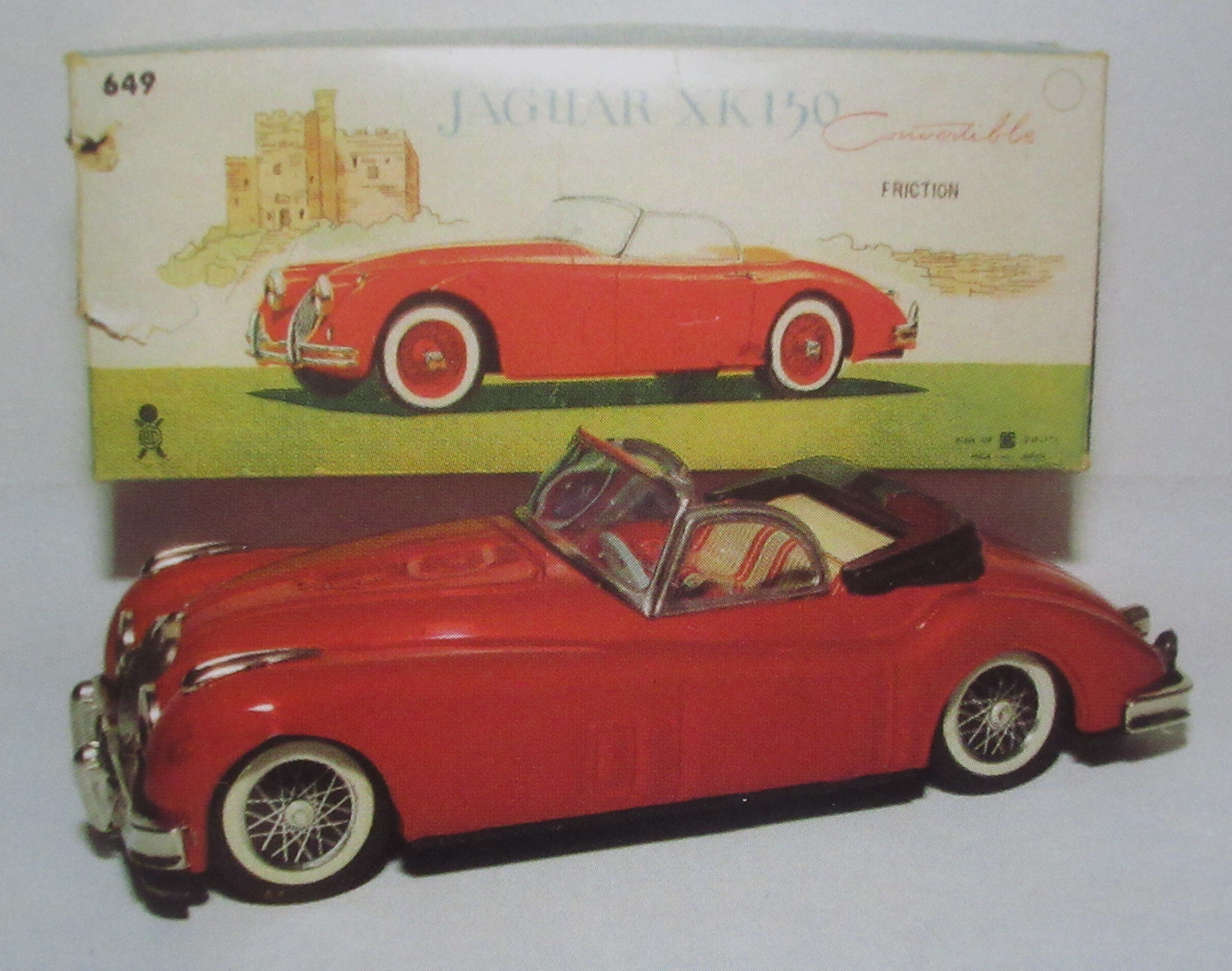 ☆1953年萬代屋ジャガーXK-120 五十嵐平達氏 ~ ブリキ自動車 ☆1953年萬代屋ジャガーXK-120 五十嵐平達氏 ~ ブリキ自動車