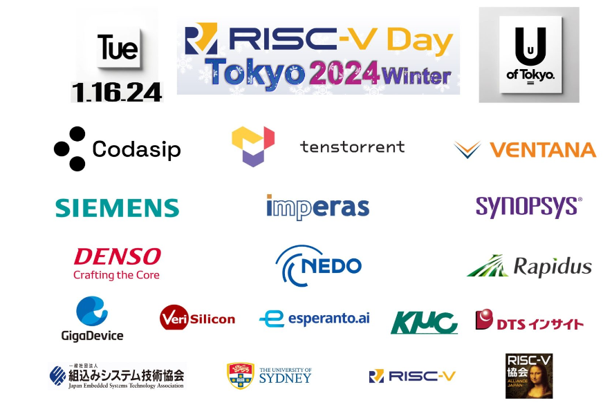 [News]RISC-V Day Tokyo 2024 Winterの内容が発表に | mcuXfamilyのブログ