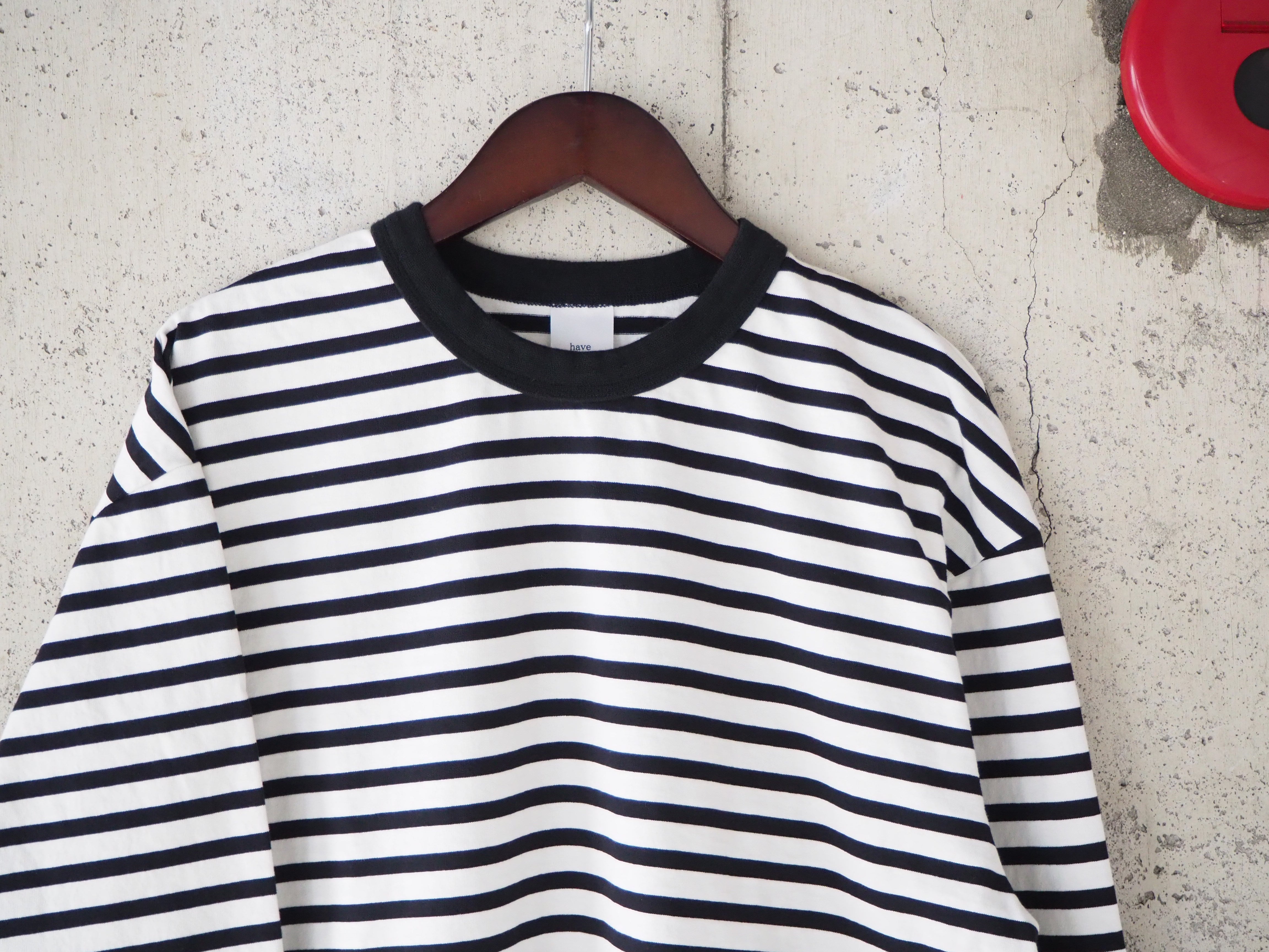 have a good day / BORDER LONG SLEEVE TEE | e n o u g h