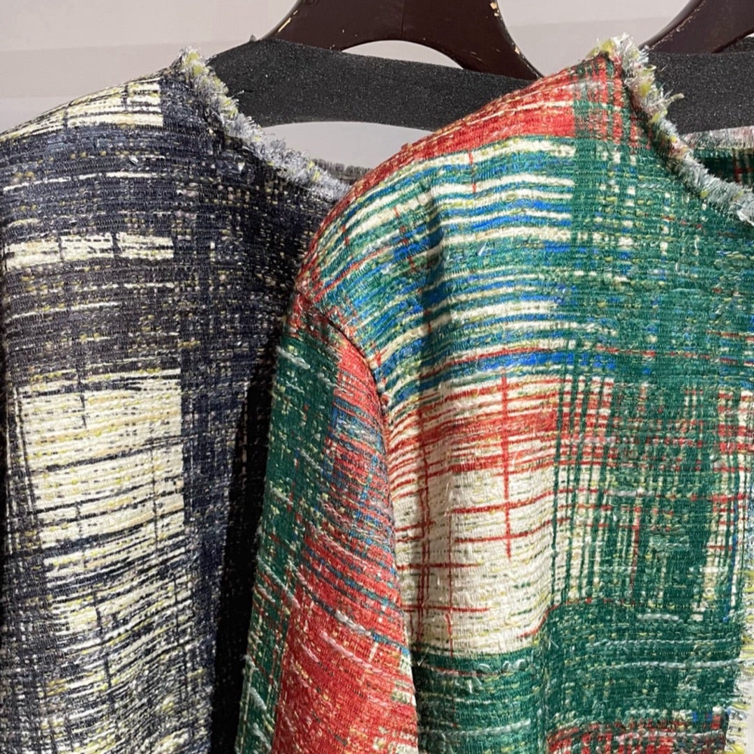 AMERI》 新作 LADY LIKE PRINT TWEEDS JACKET | choualacreme-c AMERI》 新作 LADY LIKE PRINT TWEEDS JACKET | choualacreme-c
