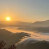 雲海と滝雲と越後駒ヶ岳の画像