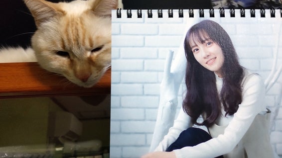 SARD UNDERGROUNDカレンダー・坂本ひろ美と白猫