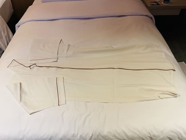 ホテル雅叙園東京客室パジャマはワンピースタイプ