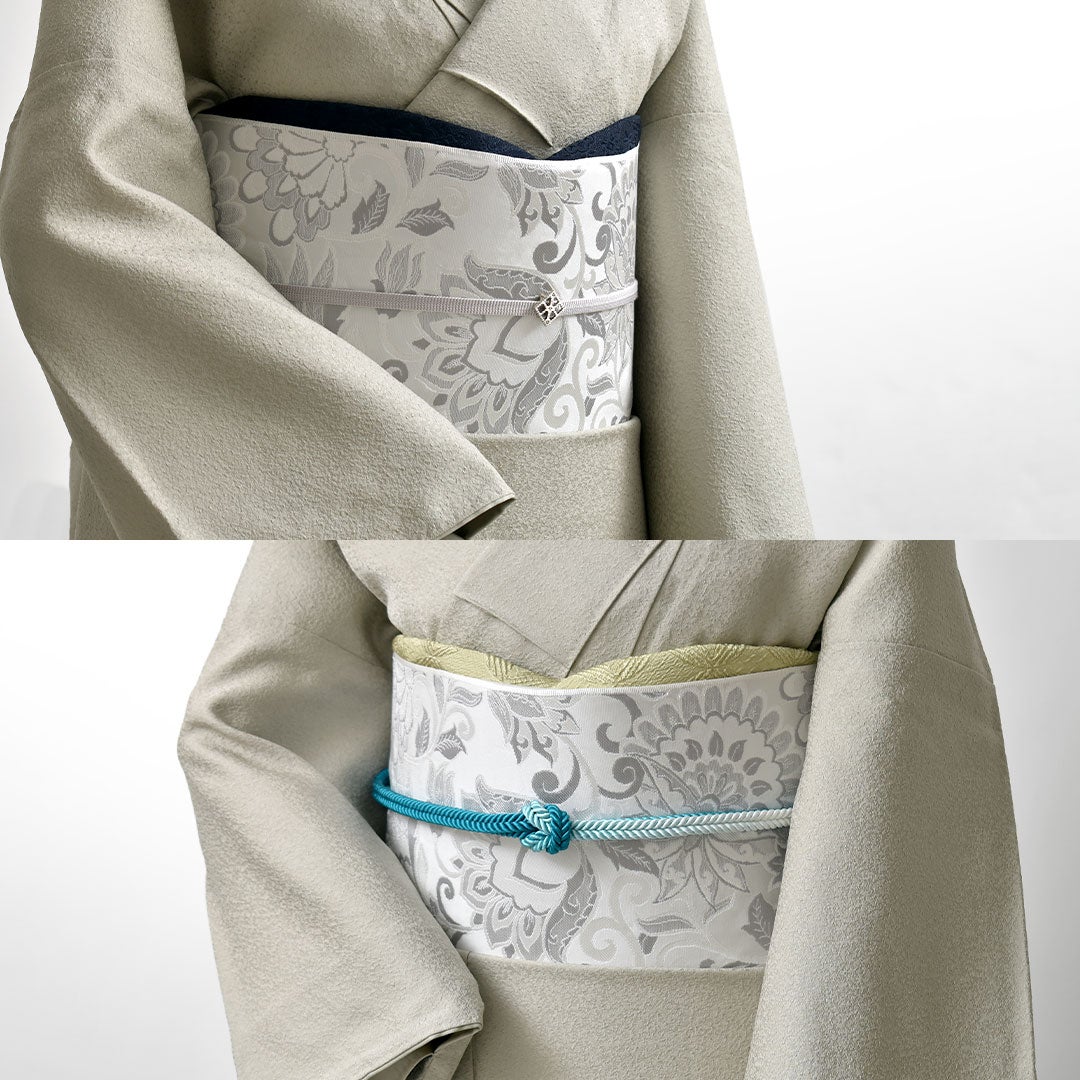 シンプルな白のモノトーン!伝統工芸士さん謹製の西陣織、名古屋 シンプルな白のモノトーン!伝統工芸士さん謹製の西陣織、名古屋