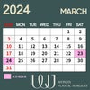 [お知らせ]WJ2024年3月カレンダーの画像