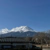 3月18日今朝の富士山、河口湖からの画像