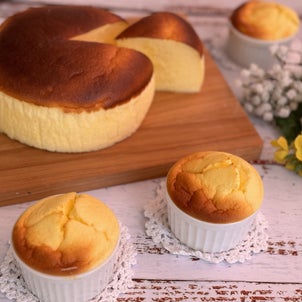 バターオイルなし、ヨーグルトで作る  「チーズスフレケーキ」と「ベイクドチーズケーキ」をご紹介の画像